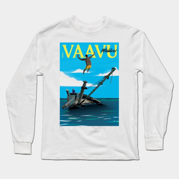 Vaavu Atoll - Maldives Series Long Sleeve T-Shirt by kyousaurus